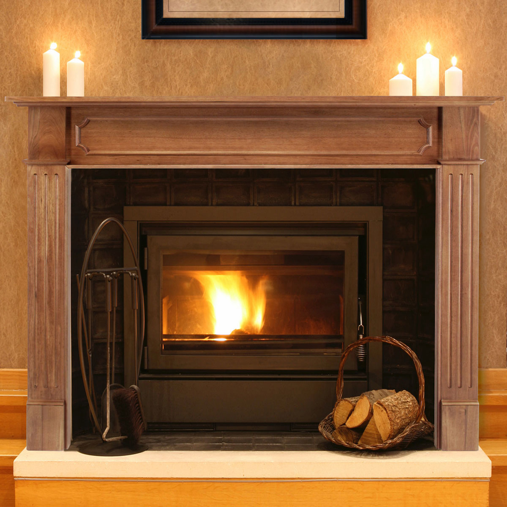 The 111 Alamo Wood Mantel by Pearl