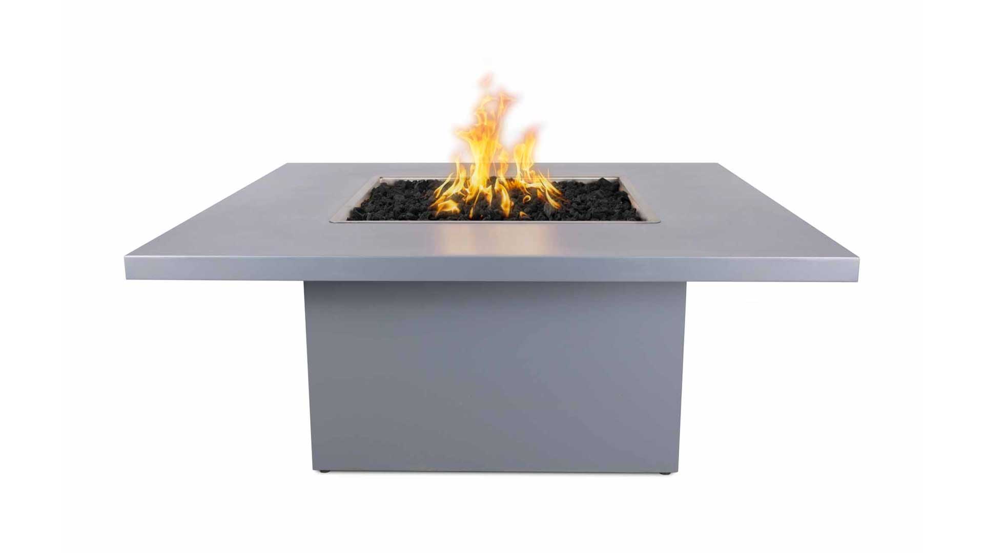 Fireplaces-Plus-Bella-Stainless-Steel-Fire-Table