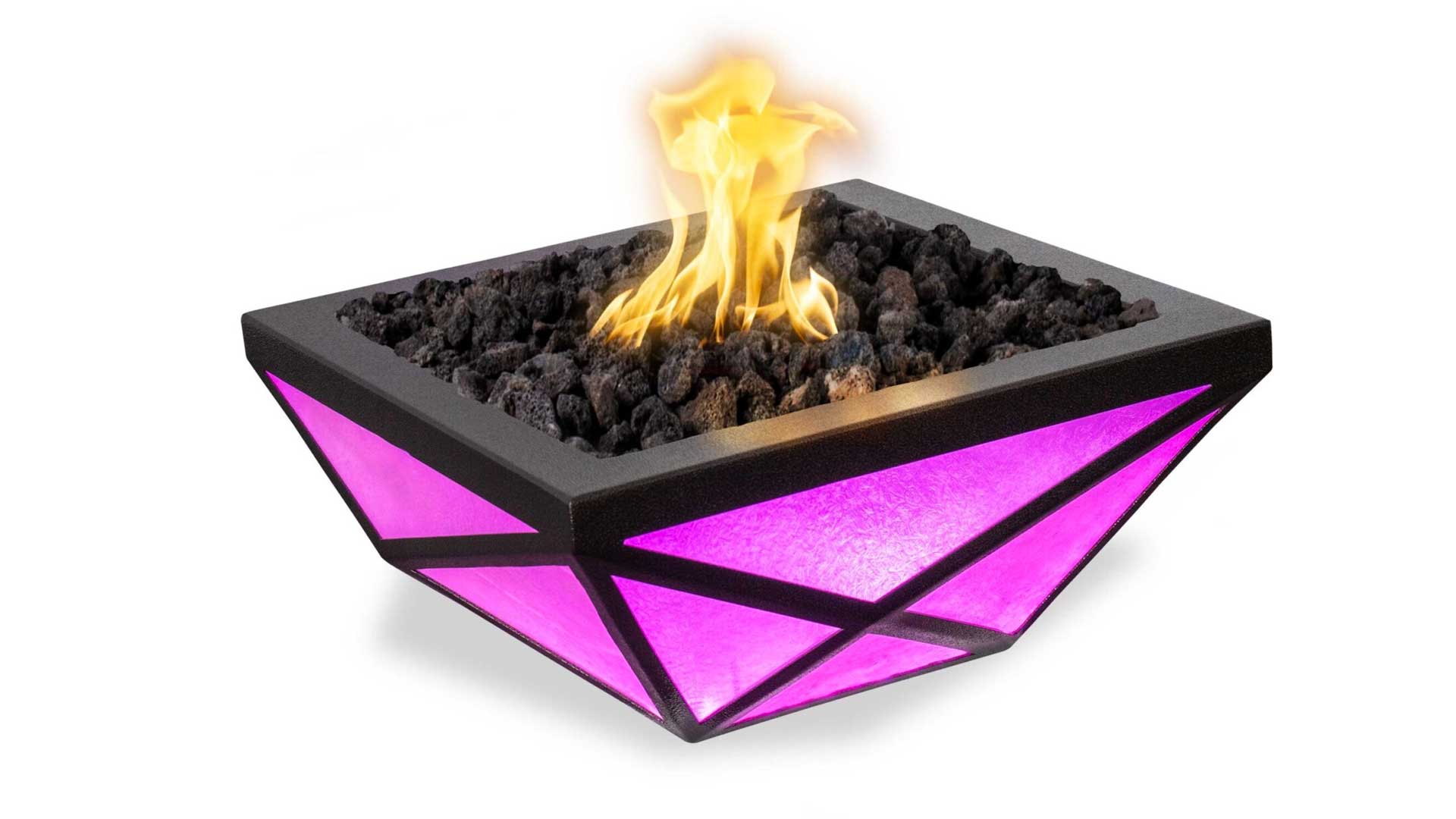 Fireplaces-Plus-Gladiator-LED-Powder-Coat-Fire-Bowl